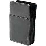 Чехол Карман черн. кожа с тиснением 4"